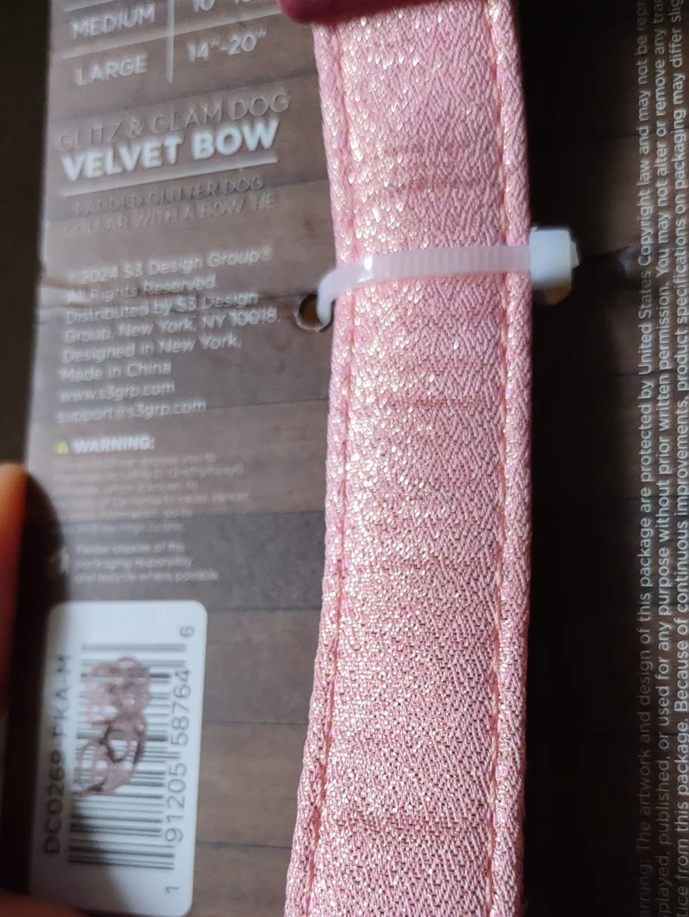 Doghaus Medium Glitz & Glam Velvet Bow
